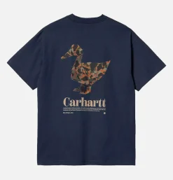 CARHARTT WIP Fold Duck Tee Air Force Blue< T-shirts