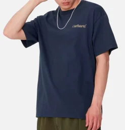 CARHARTT WIP Fold Duck Tee Air Force Blue< T-shirts