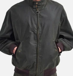 BARACUTA G9 X Barbour Olive< Vestes|Blousons & Manteaux