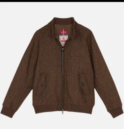 BARACUTA G9 Herringbone Wool Bark< Vestes