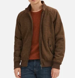BARACUTA G9 Herringbone Wool Bark< Vestes