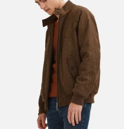BARACUTA G9 Herringbone Wool Bark< Vestes