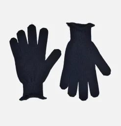 NITTO KNITWEAR Gant Missak Navy< Gants • Bonnets • Echarpes