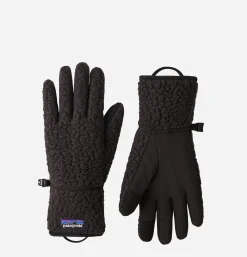 PATAGONIA ACCESSORIES Gant Retro Pile Black< Gants • Bonnets • Echarpes
