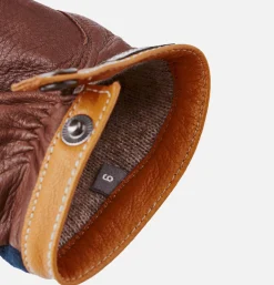 HESTRA Gants Deerskin Wool Tricot Navy< Gants • Bonnets • Echarpes