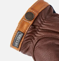 HESTRA Gants Deerskin Wool Tricot Navy< Gants • Bonnets • Echarpes