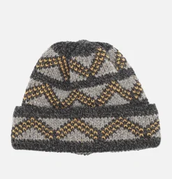 FOUND FEATHER Geo Beanie Black< Gants • Bonnets • Echarpes