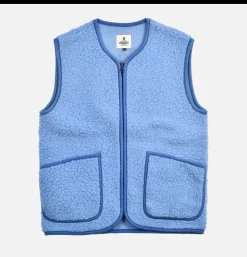COLDBREAKER Gilet Pepitco Toyblue< Sweats & Polaires
