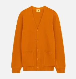 NITTO KNITWEAR Gilet Youri Coton Ocre< Pulls & Cardigans