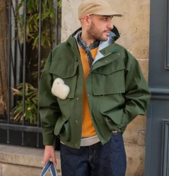 WOOLRICH Goretex Fishing Jacket Green< Blousons & Manteaux
