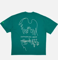 DEUS Hauntology Tee Forest Green< T-shirts