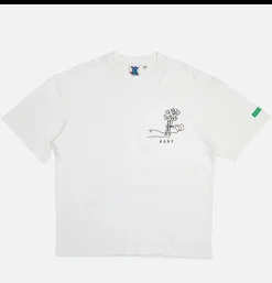 DEUS Hauntology Tee Vintage White< T-shirts