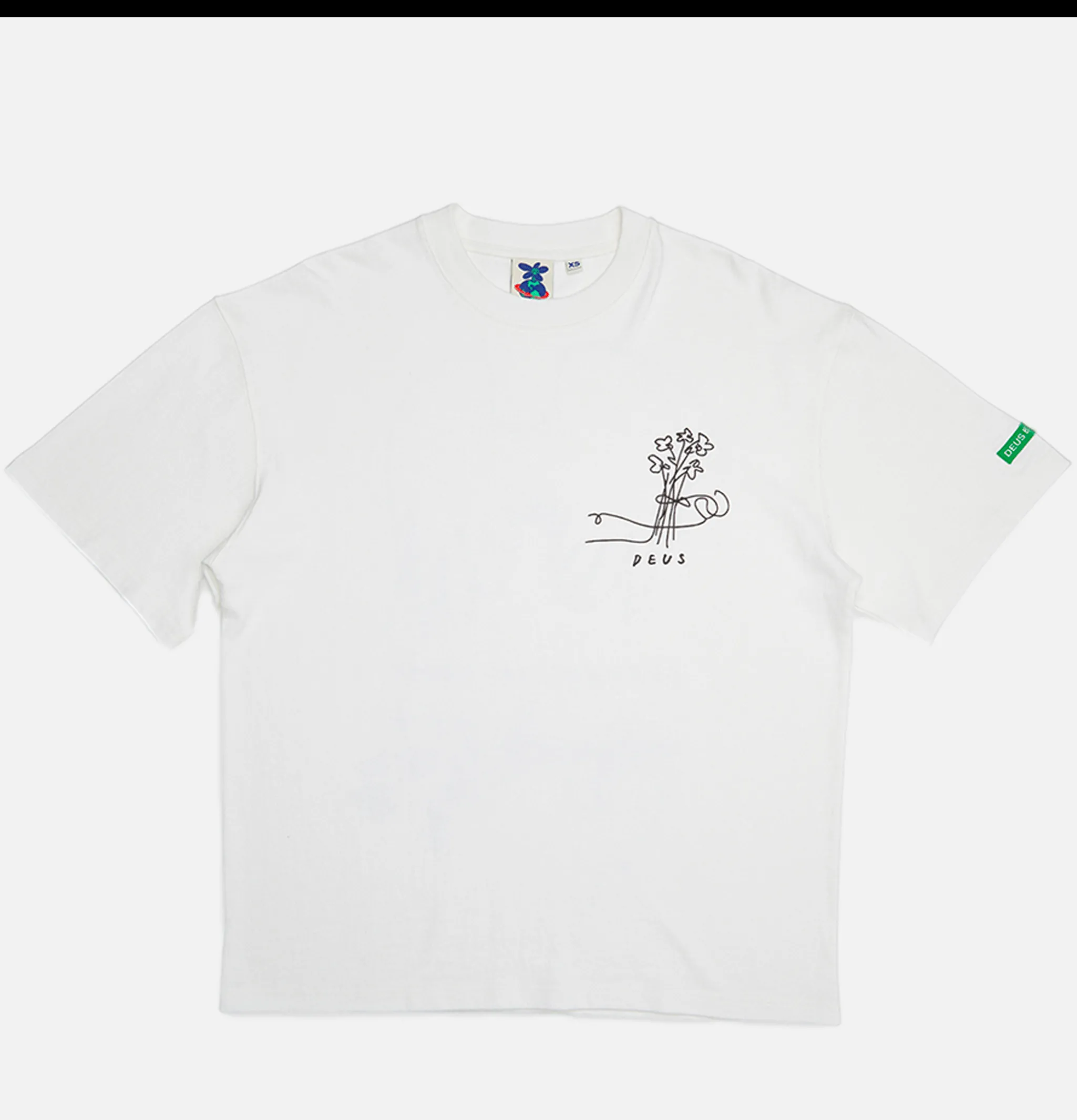DEUS Hauntology Tee Vintage White< T-shirts