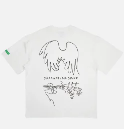 DEUS Hauntology Tee Vintage White< T-shirts