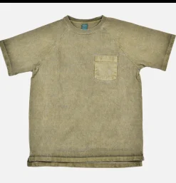 GOOD ON Heavy Raglan Pocket Tee Sage< T-shirts