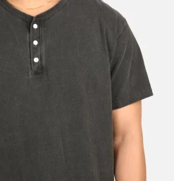 GOOD ON Henley Tee Black< T-shirts