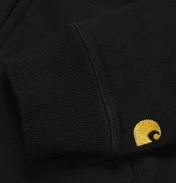 CARHARTT WIP Hooded Chase Jacket Black< Sweats & Polaires