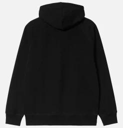 CARHARTT WIP Hooded Chase Sweat Black< Sweats & Polaires