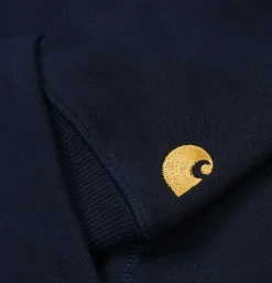 CARHARTT WIP Hooded Chase Sweat Dark Navy< Sweats & Polaires