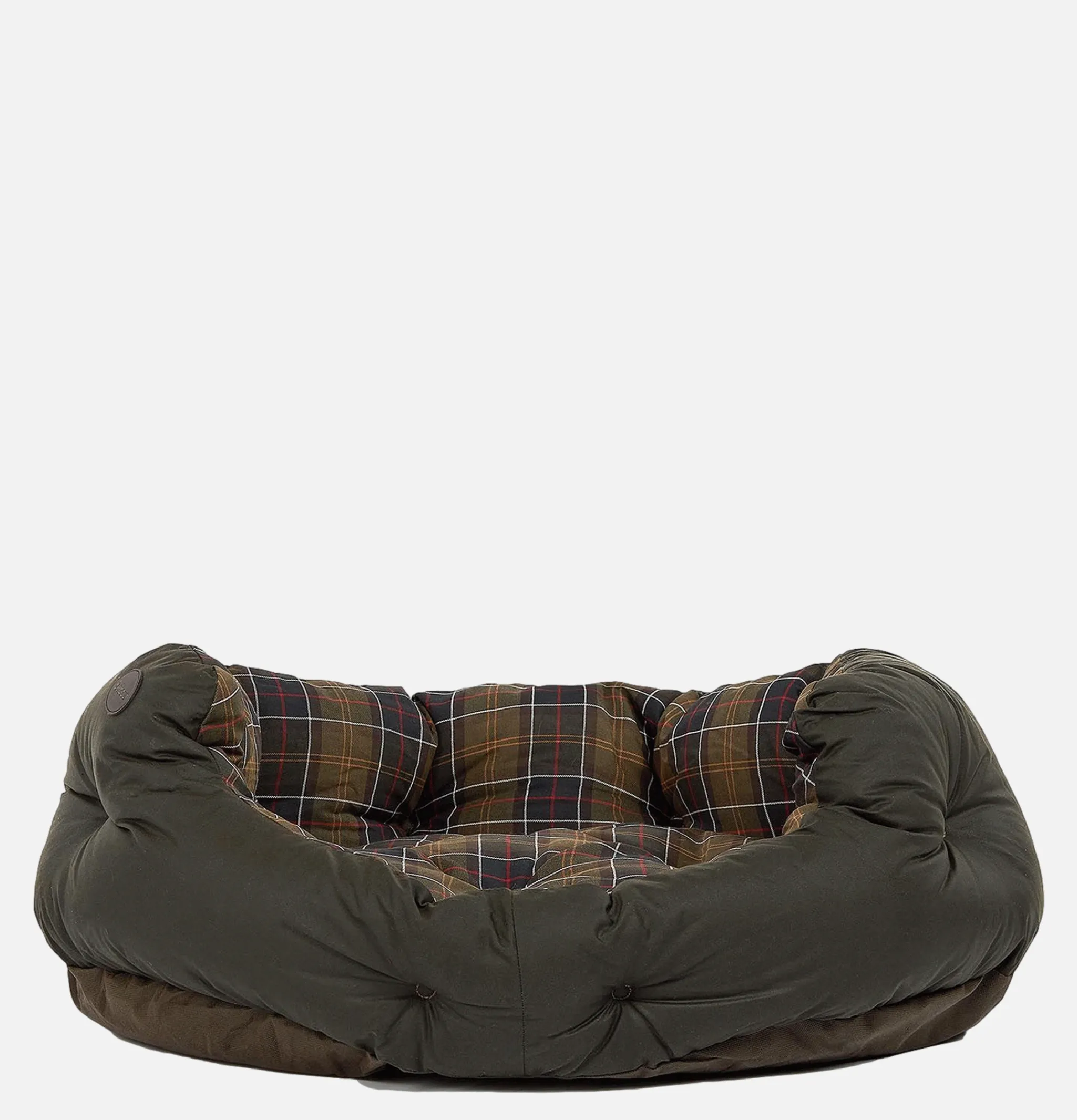 BARBOUR 35in Luxury Dog Bed Tartan< Maison
