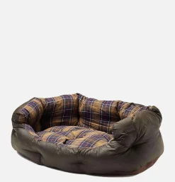 BARBOUR 35in Luxury Dog Bed Tartan< Maison