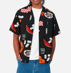 CARHARTT WIP Isis Maria Dinner Shirt Black< Chemises