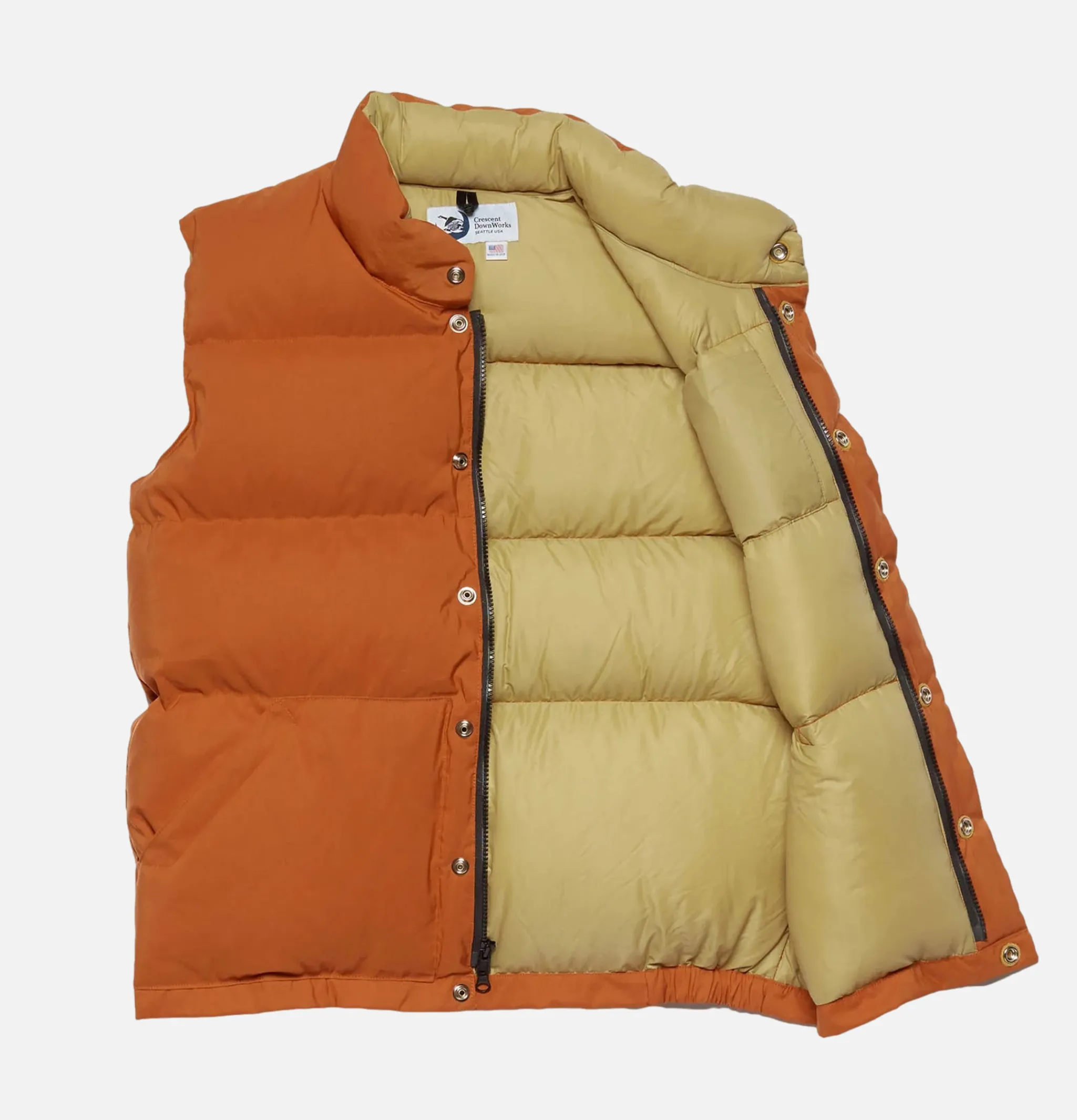 CRESCENT DOWN WORKS Italian Down Vest Rust< Blousons & Manteaux