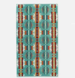 PENDLETON Jacquard Spa Towel Chief Jospeh Aqua< Maison
