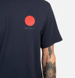 EDWIN Japanese Sun Tee Shirt Navy< T-shirts