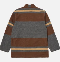 UNIVERSAL WORKS Kyoto Work Jacket Wool Stripe Charcoal< Vestes