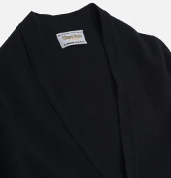 WILLIAM LOCKIE Lambswool Cardigan Navy< Pulls & Cardigans
