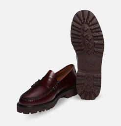 G.H. BASS Larson 90's Penny Loafer Wine<Homme Mocassins