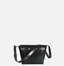 HERITAGE LEATHER COMPANY Leather Mini Shoulder Bag Noir< Sacs Bandoulière