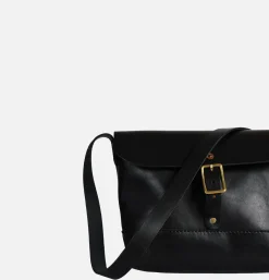 HERITAGE LEATHER COMPANY Leather Mini Shoulder Bag Noir< Sacs Bandoulière