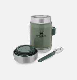 STANLEY 1913 Legendary Food Jar + Spork Hammertone Green< Outdoor