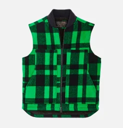 FILSON Lined Mackinaw Wool Vest Green< Vestes|Blousons & Manteaux