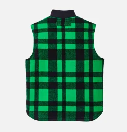 FILSON Lined Mackinaw Wool Vest Green< Vestes|Blousons & Manteaux