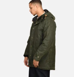 MANIFATTURA CECCARELLI Long Moutain Parka Wax Green< Blousons & Manteaux