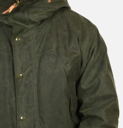 MANIFATTURA CECCARELLI Long Moutain Parka Wax Green< Blousons & Manteaux