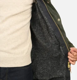 MANIFATTURA CECCARELLI Long Moutain Parka Wax Green< Blousons & Manteaux