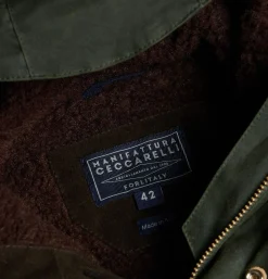 MANIFATTURA CECCARELLI Long Moutain Parka Wax Green< Blousons & Manteaux