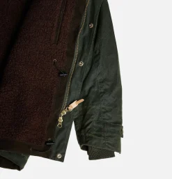 MANIFATTURA CECCARELLI Long Moutain Parka Wax Green< Blousons & Manteaux