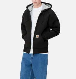 CARHARTT WIP Lux Hooded Jacket Black< Sweats & Polaires