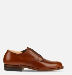 ALDEN SHOE CO M1403 - Plain Toe Blucher Ox Brown<Homme Chaussures