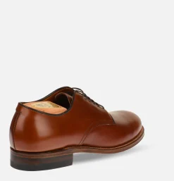 ALDEN SHOE CO M1403 - Plain Toe Blucher Ox Brown<Homme Chaussures