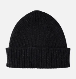 ROBERT MACKIE Mac Rib Hat Charcoal< Gants • Bonnets • Echarpes