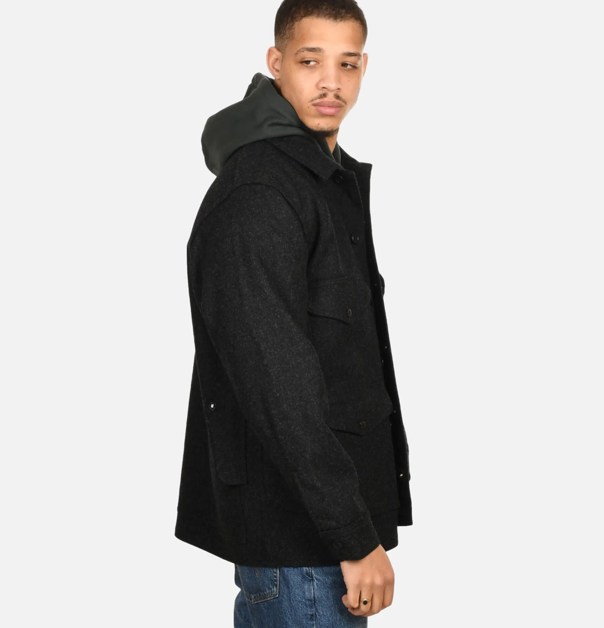 FILSON Mackinaw Cruiser Charcoal< Blousons & Manteaux