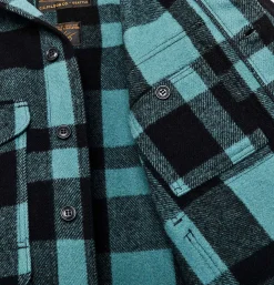 FILSON Mackinaw Cruiser Wool Faded Blue< Vestes