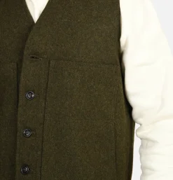 FILSON Mackinaw Wool Vest Forest Green< Vestes