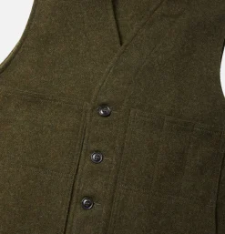 FILSON Mackinaw Wool Vest Forest Green< Vestes